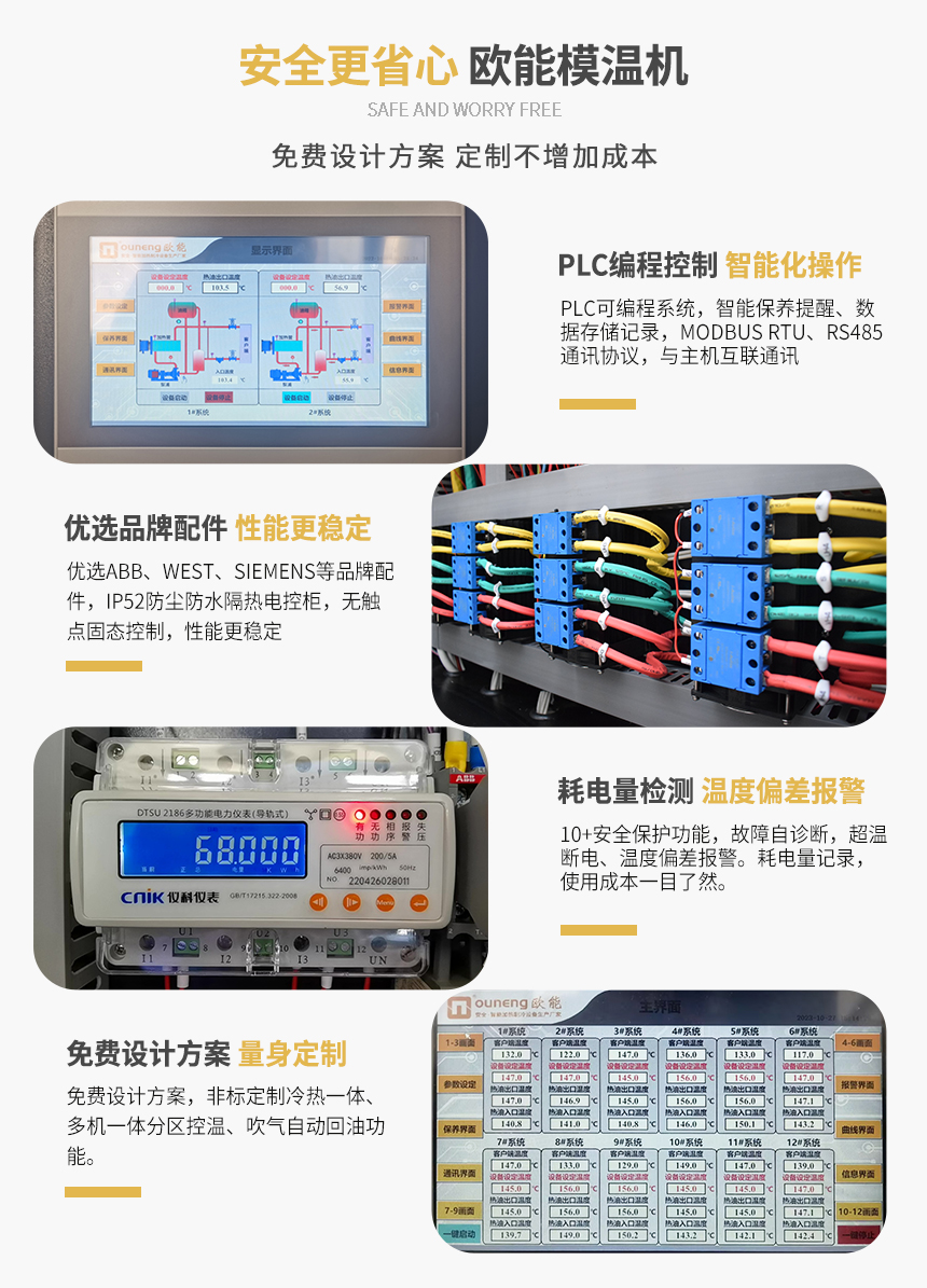 安全节能模温机产品特点